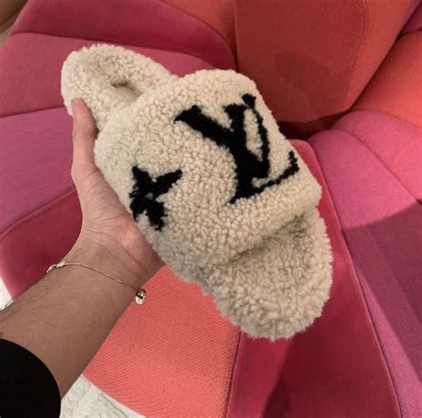 louis vuitton slippers 2018|louis vuitton shearling slippers.